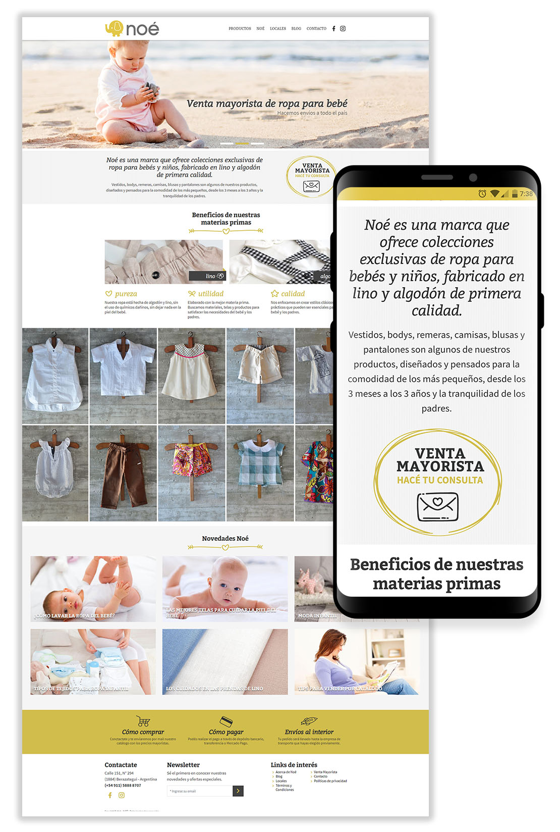 Diseño y desarrollo de website